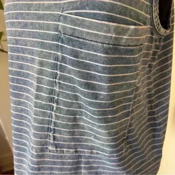 Rag & Bone Denim Striped Tank - Size Medium - Picture 2 of 9